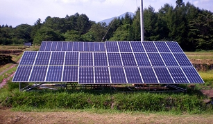 太陽光発電パネル取り付け完了